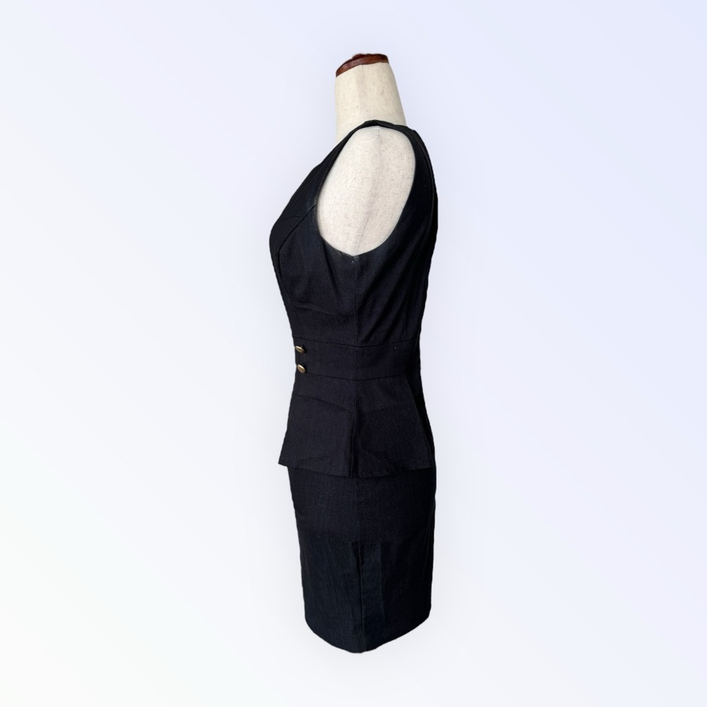 Black Casual Professional Button Dress by Rampage from Macys - Picture 2 of 4
